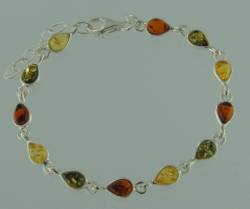 Armband Tr�pfchen Bernstein mix