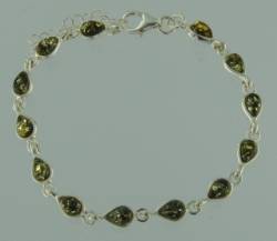 Armband Tr�pfchen Bernstein gr�n