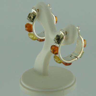 Ohrstecker Rechteck Bernstein mix