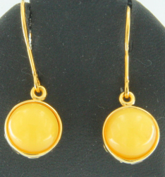 Ohrh�nger Rund Bernstein milchig