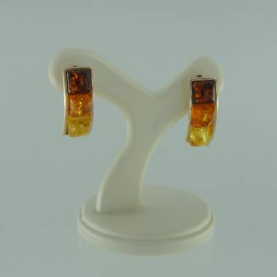 Ohrstecker Rechteck Bernstein mix