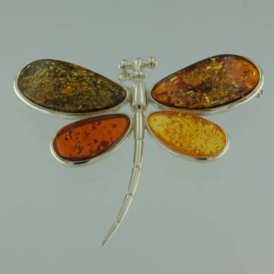 Anh�nger Libelle Bernstein mix