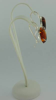 Ohrh�nger Oval Bernstein braun