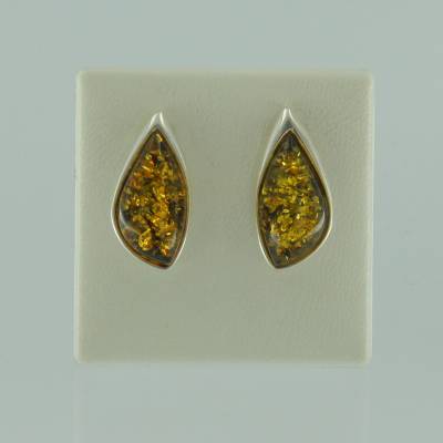 Ohrstecker Bernstein�gr�n