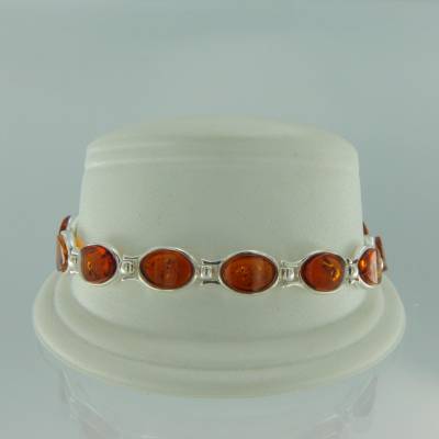 Armband Oval Bernstein braun