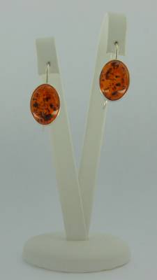 Ohrh�nger Oval Bernstein braun