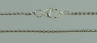 Halskette  1,2 mm., Silber 925