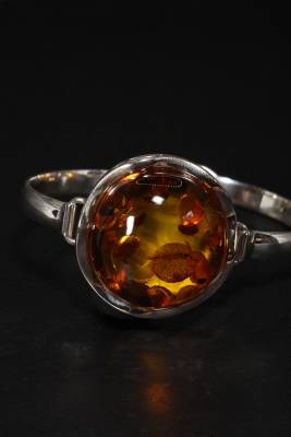 Armreif Bernstein braun