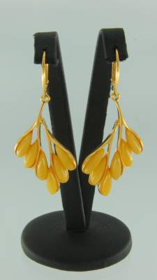 Ohrh�nger Rispe Bernstein milchig