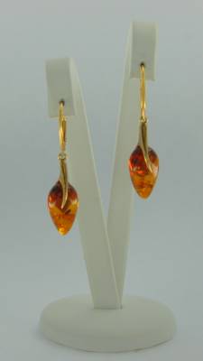 Ohrh�nger Tropfen Bernstein braun