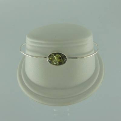 Armreif Oval Bernstein grn