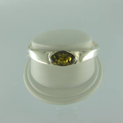 Armreif Oval Bernstein grn