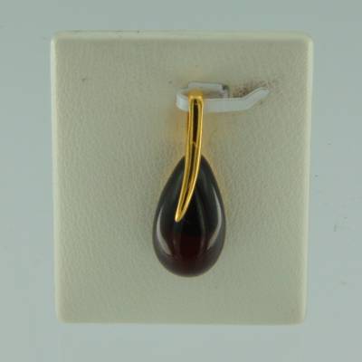 Anh�nger Tropfen Bernstein rot