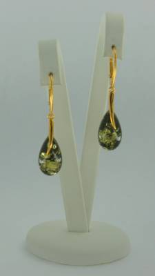 Ohrh�nger Tropfen Bernstein gr�n