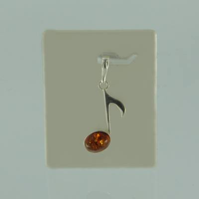 Anh�nger Note Bernstein braun