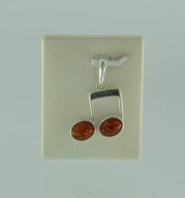 Anh�nger Note Bernstein braun