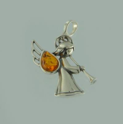 Anh�nger Engel Bernstein braun