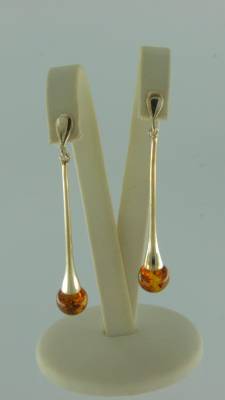 Ohrh�nger Kugel Bernstein braun