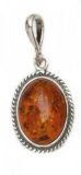 Anh�nger Jugendstil Bernstein braun