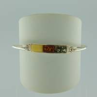 Armreif Rechteck Bernstein mix