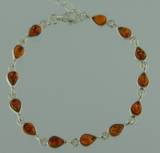 Armband Tr�pfchen Bernstein braun