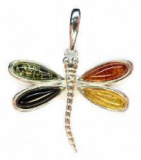 Anh�nger Libelle Bernstein mix