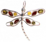 Anh�nger Libelle Bernstein mix