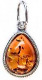 Anh�nger Jugendstil Bernstein braun