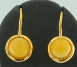 Ohrh�nger Rund Bernstein milchig