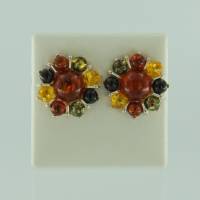 Ohrstecker Blume Bernstein mix