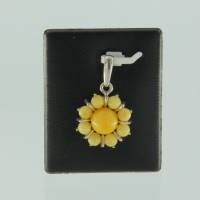 Anh�nger Bernstein Blume milchig