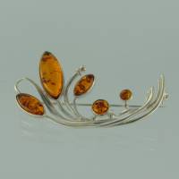 Brosche Bernstein braun