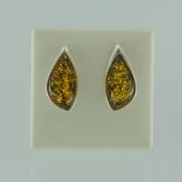 Ohrstecker Bernstein�gr�n