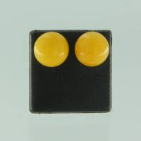 Ohrstecker Rund Bernstein�milchig