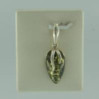 Anh�nger Tropfen Bernstein gr�n