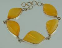 Armband Bernstein milchig