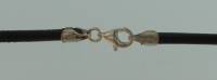 Halsband  3,0 mm, Leder schwarz