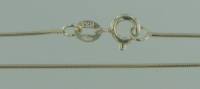 Halskette  1,0 mm., Silber 925