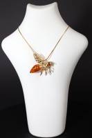 Anh�nger Biene Bernstein braun