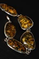 Armband Bernstein grn