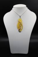 Anh�nger Bernstein milchig (gelb)