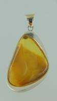 Anh�nger Bernstein milchig (gelb)