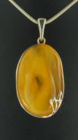 Anh�nger Bernstein milchig (gelb)-zitrin