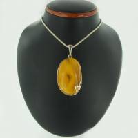 Anh�nger Bernstein milchig (gelb)-zitrin