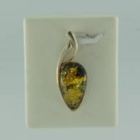 Anh�nger Tropfen Bernstein gr�n