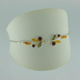 Armband Blatt Bernstein mix