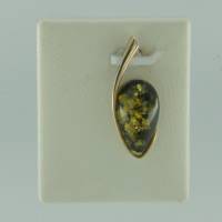 Anh�nger Tropfen Bernstein gr�n