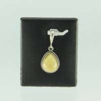 Anh�nger Jugendstil Bernstein milchig