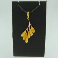 Anh�nger Rispe Bernstein milchig