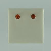 Ohrstecker Rund Bernstein�braun